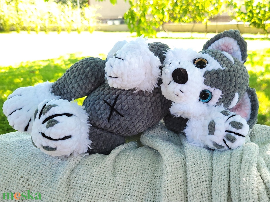 Horgolt husky kutya - játék & sport - plüssállat & játékfigura - kutya - Meska.hu Horgolt husky kutya - játék & sport - plüssállat & játékfigura - kutya - Meska.hu