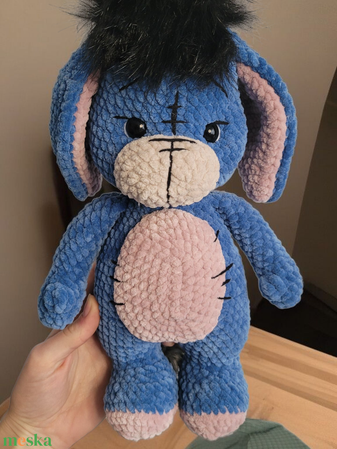 Horgolt szamár - játék & sport - plüssállat & játékfigura - ló - Meska.hu