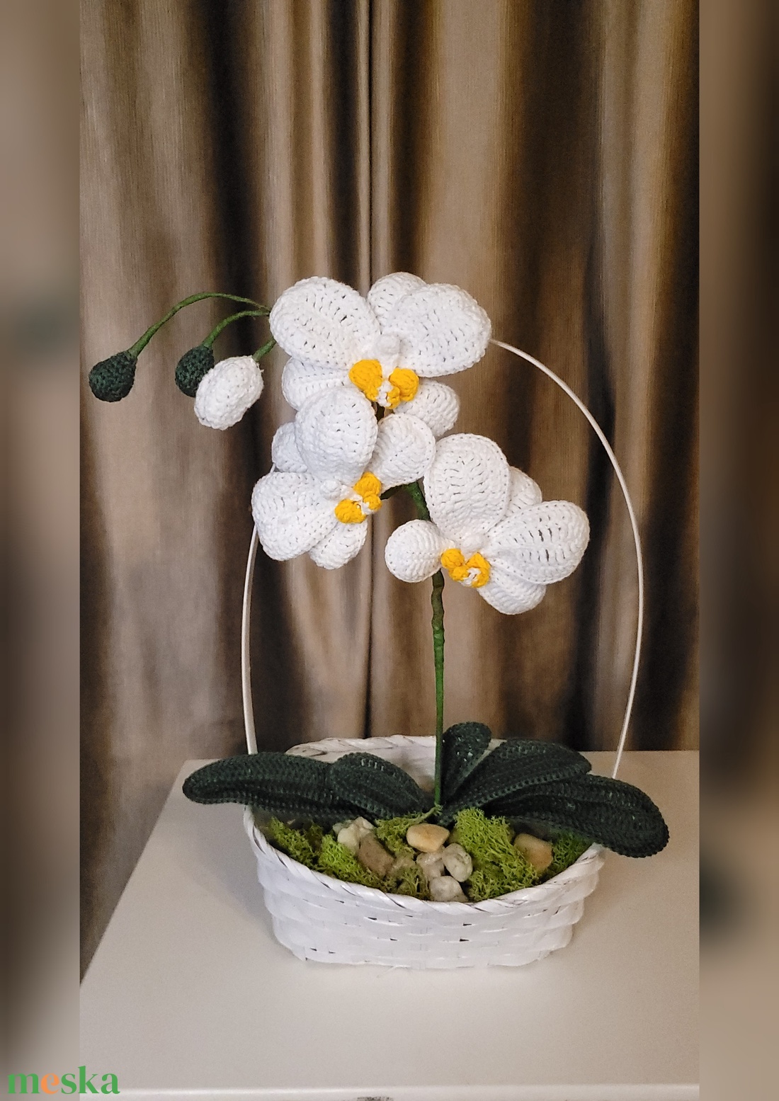 Horgolt orchidea - otthon & életmód - dekoráció - Meska.hu