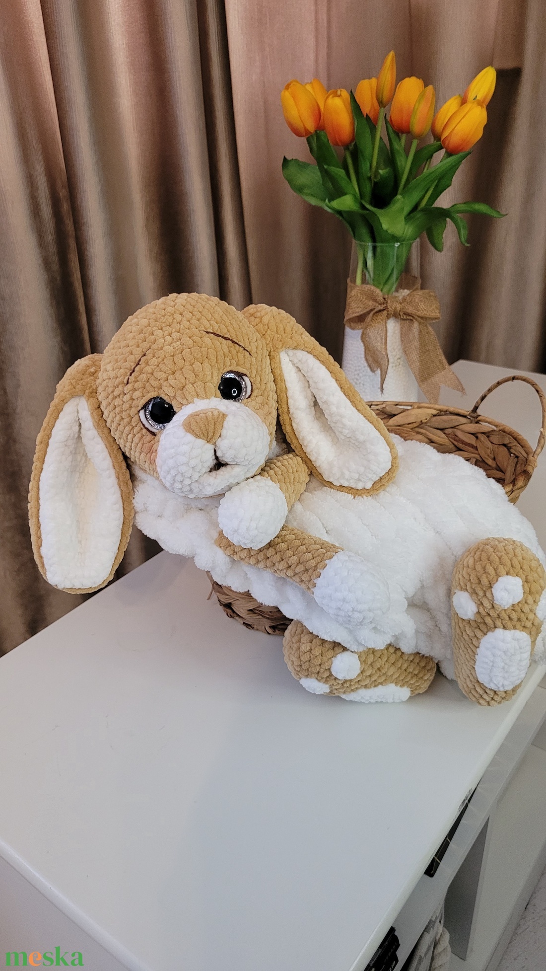 Nyuszis alvópajti - játék & sport - plüssállat & játékfigura - nyuszi - Meska.hu