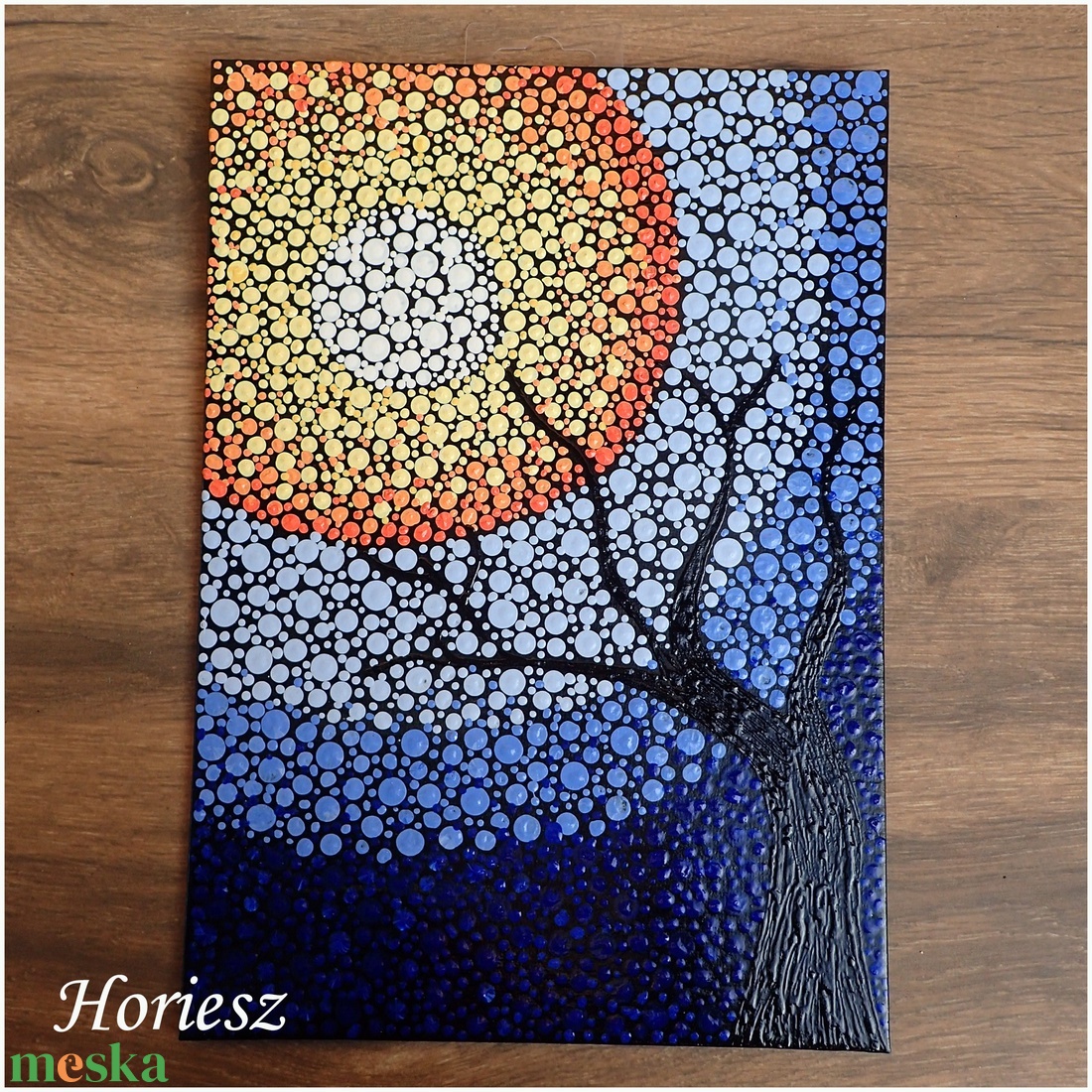 Pontozott kép - művészet - festmény - akril - Meska.hu