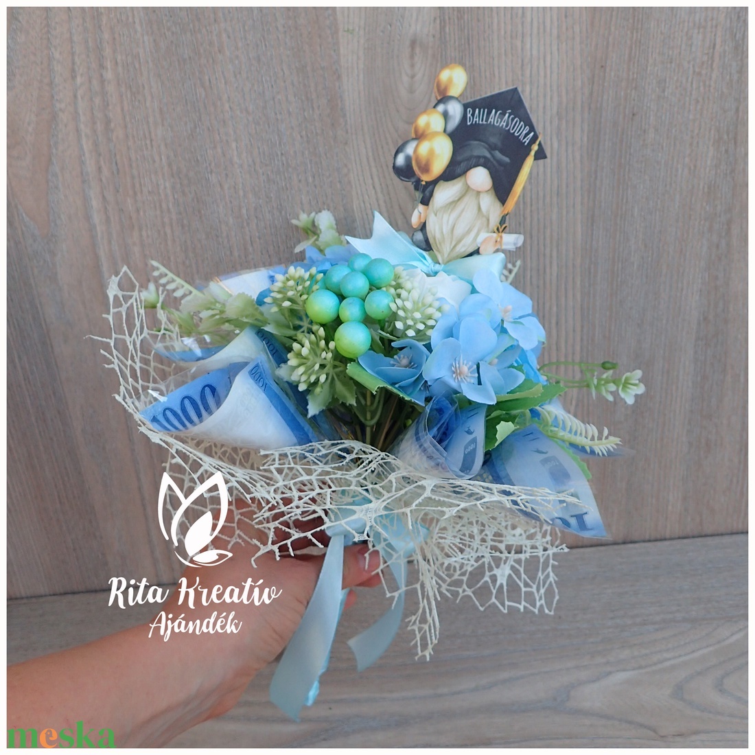 Ballagási pénzcsokor  - otthon & életmód - dekoráció - Meska.hu