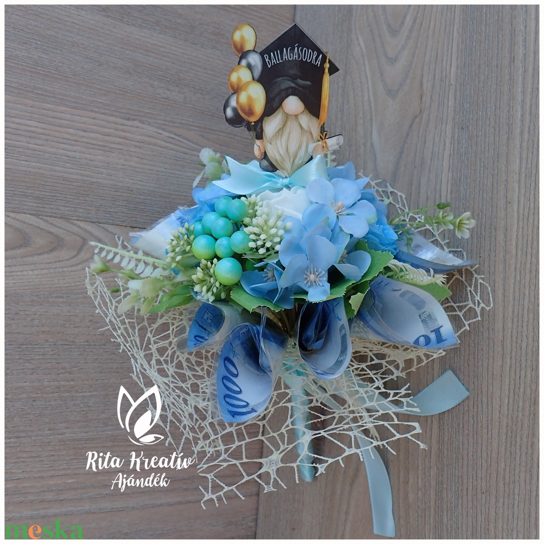 Ballagási pénzcsokor  - otthon & életmód - dekoráció - Meska.hu
