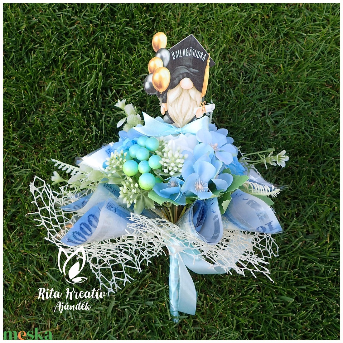 Ballagási pénzcsokor  - otthon & életmód - dekoráció - Meska.hu