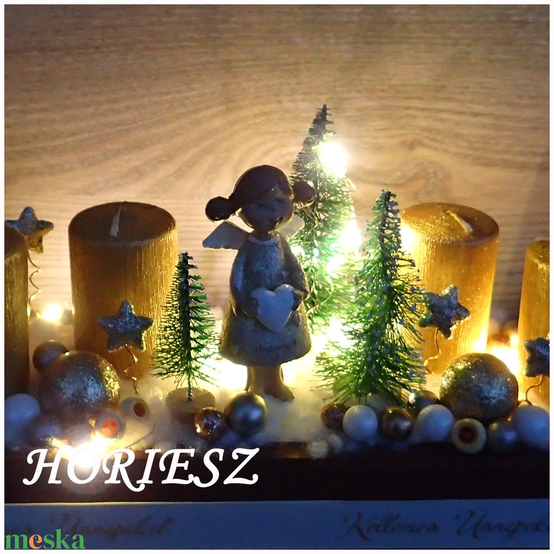 Angyalkás ledes adventi dísz fadobozban - karácsony - adventi díszek - adventi asztaldísz - Meska.hu Angyalkás ledes adventi dísz fadobozban - karácsony - adventi díszek - adventi asztaldísz - Meska.hu