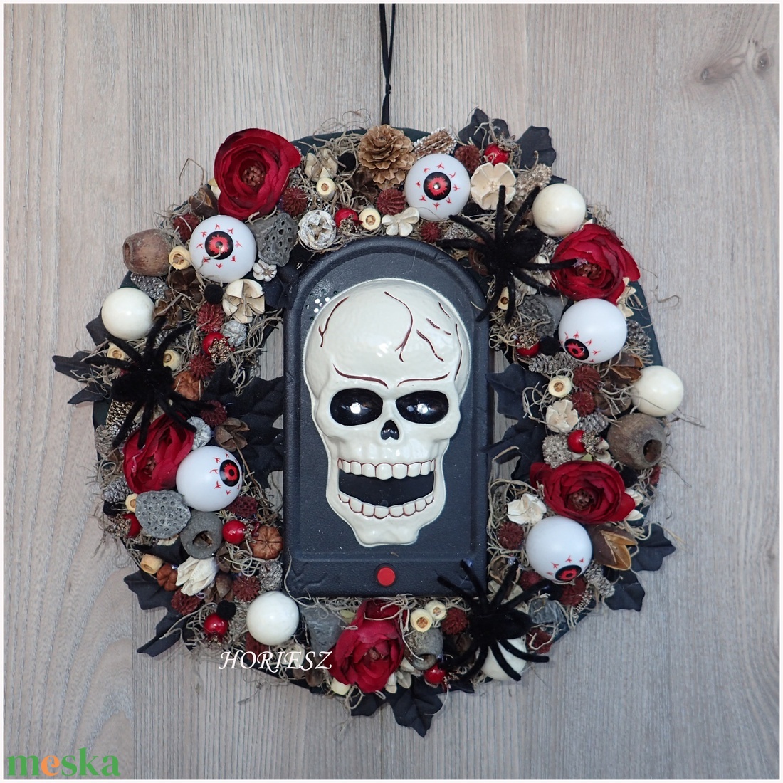 Halloweeni interaktív ajtó dekoráció - otthon & életmód - dekoráció - halloween - halloweeni ajtódíszek és ablakdíszek - Meska.hu
