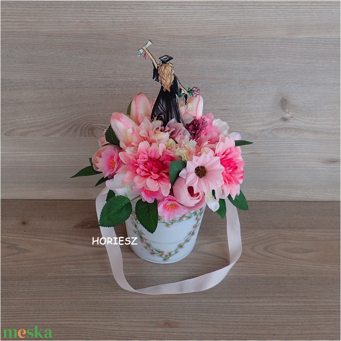 Virágbox diplomaosztóra, ballagásra - otthon & életmód - dekoráció - Meska.hu