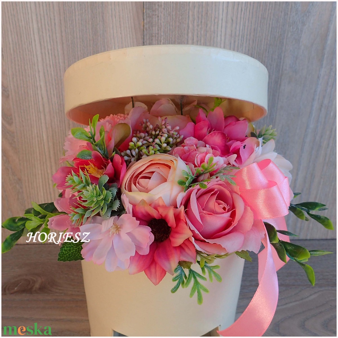 Ballagási pénzátadó virágbox - otthon & életmód - virágdekoráció - virágok - virágbox - Meska.hu