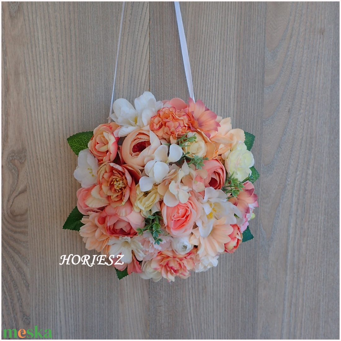 Vállra akasztható virágtáska ballagásra - otthon & életmód - virágdekoráció - virágok - virágbox - Meska.hu