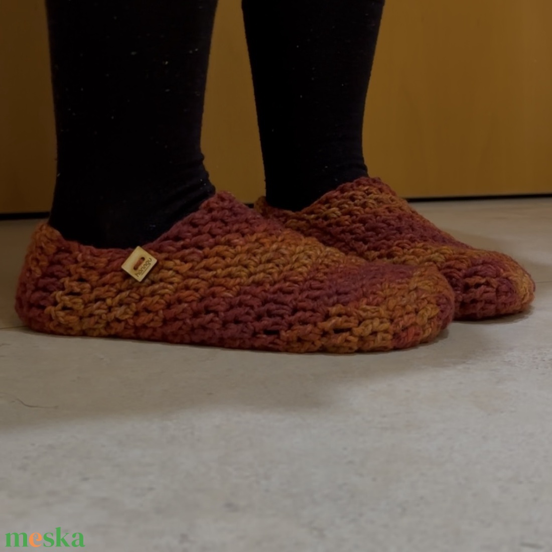 Horgolt zomusz piros-sárga - ruha & divat - cipő & papucs - mamusz & házicipő - Meska.hu Horgolt zomusz piros-sárga - ruha & divat - cipő & papucs - mamusz & házicipő - Meska.hu