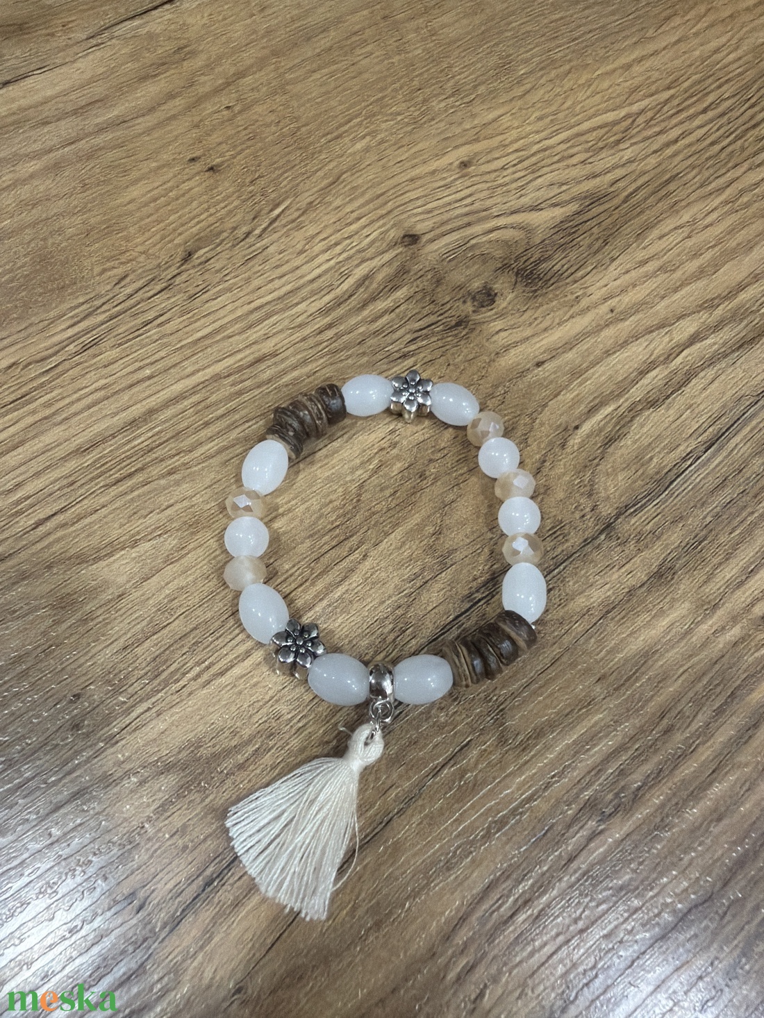 Ásvány karkötő - ékszer - karkötő - gyöngyös karkötő - Meska.hu