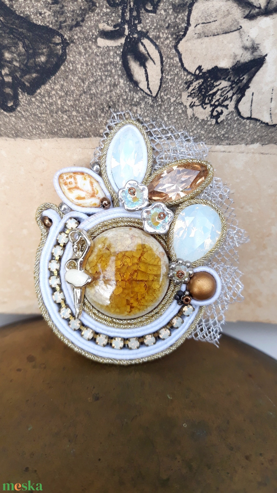 Swarovski sujtas bross - ékszer - kitűző és bross - kitűző - Meska.hu Swarovski sujtas bross - ékszer - kitűző és bross - kitűző - Meska.hu