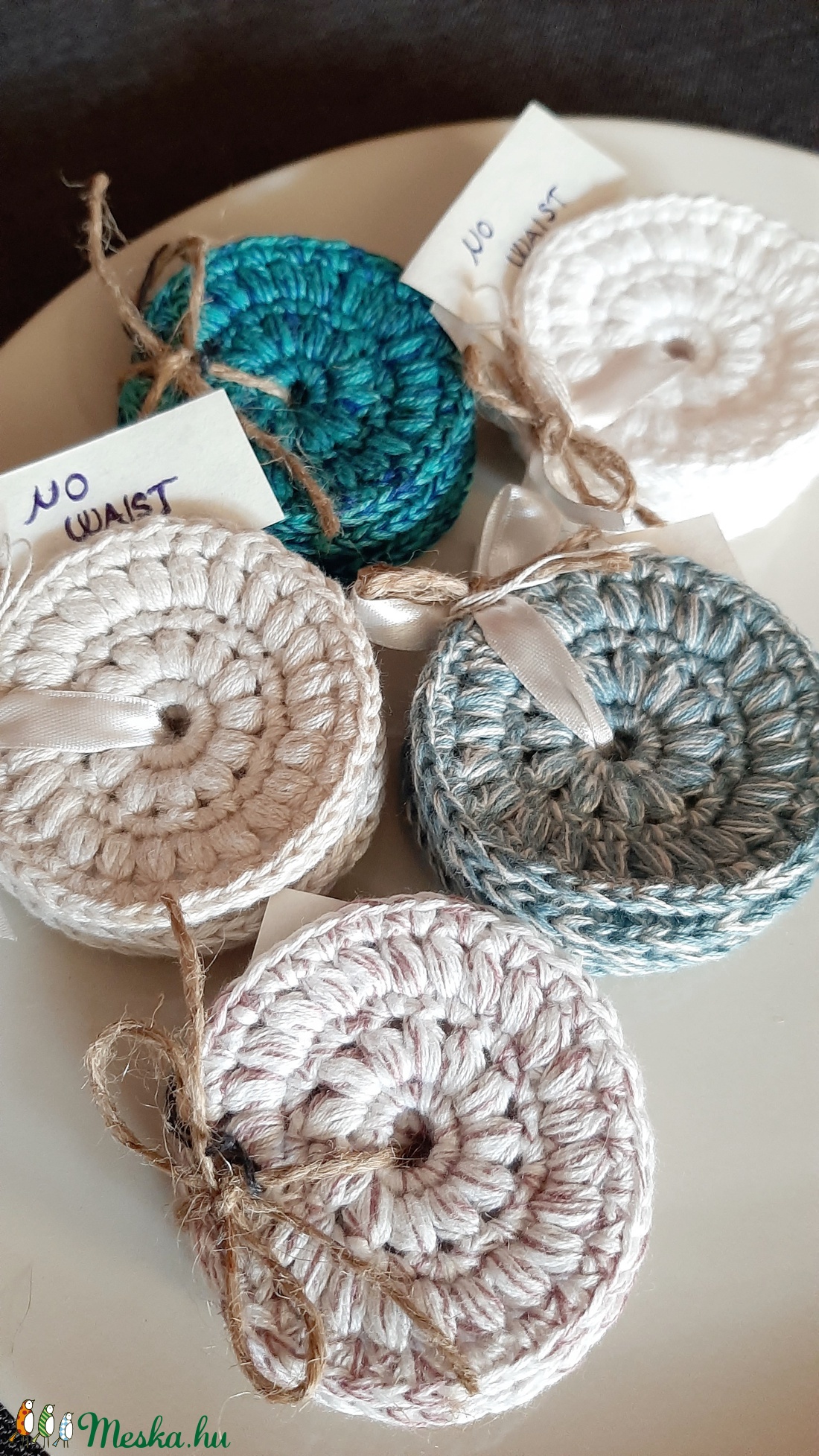 Arctisztító korongok - törtfehér, lila cirmos - szépségápolás - arcápolás - arctisztító korong - Meska.hu Arctisztító korongok - törtfehér, lila cirmos - szépségápolás - arcápolás - arctisztító korong - Meska.hu