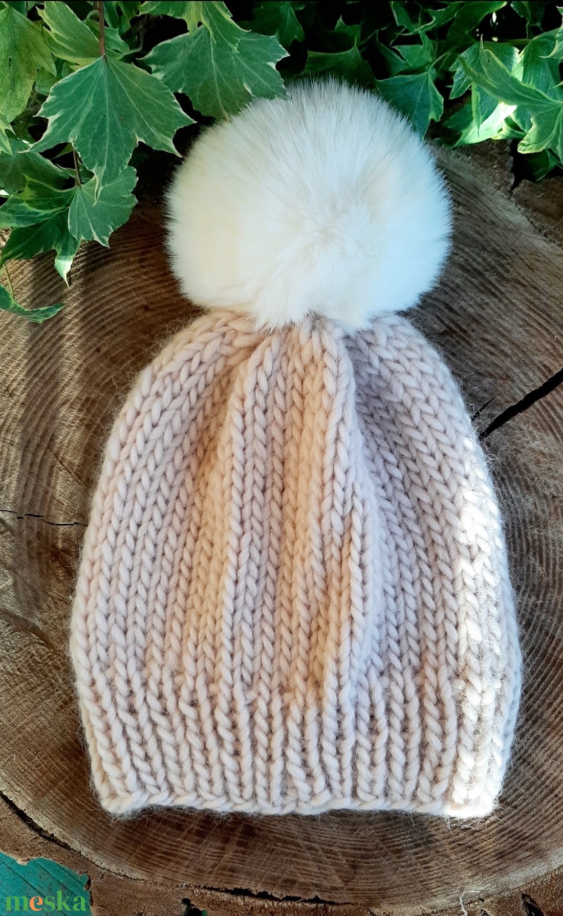 Kötött gyapjú sapka - ruha & divat - sál, sapka, kendő - sapka - Meska.hu