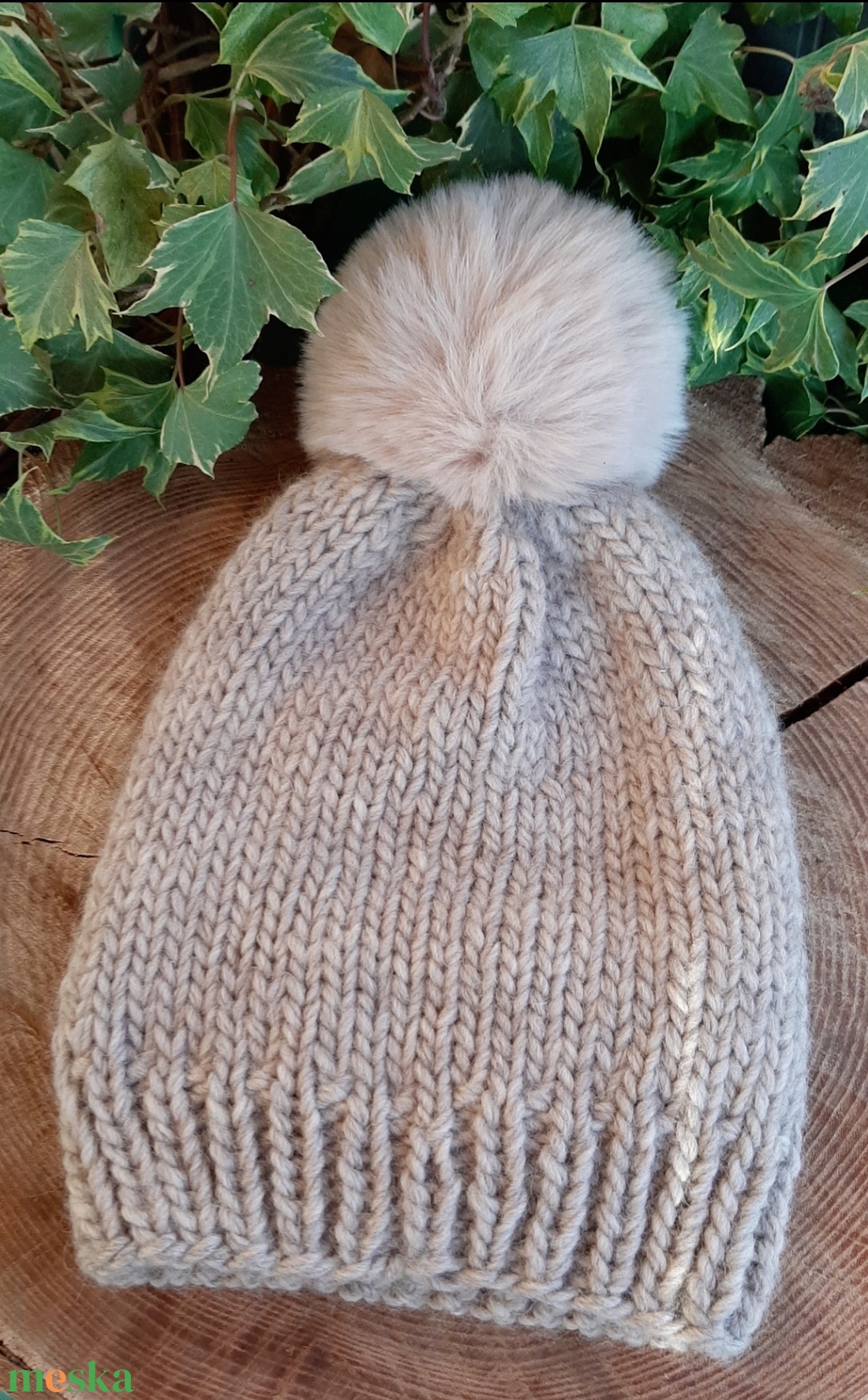 Kötött gyapjú sapka - ruha & divat - sál, sapka, kendő - sapka - Meska.hu