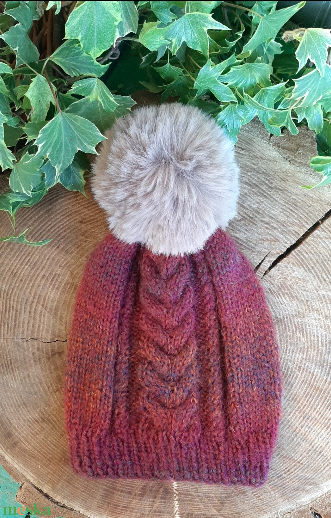 Kötött sapka - ruha & divat - sál, sapka, kendő - sapka - Meska.hu