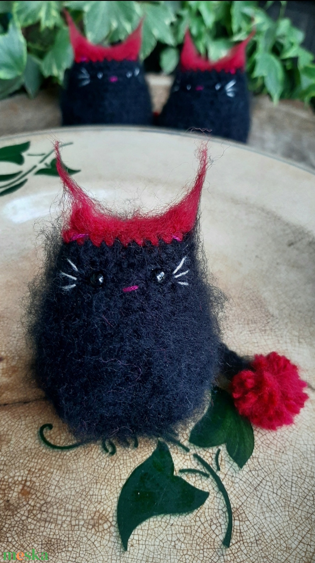 Szőrmóc krampusz marokcica - játék & sport - plüssállat & játékfigura - cica - Meska.hu