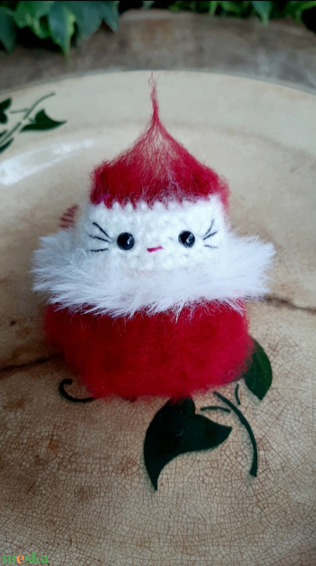 Szőrmóc Mikulás marokcica - játék & sport - plüssállat & játékfigura - cica - Meska.hu