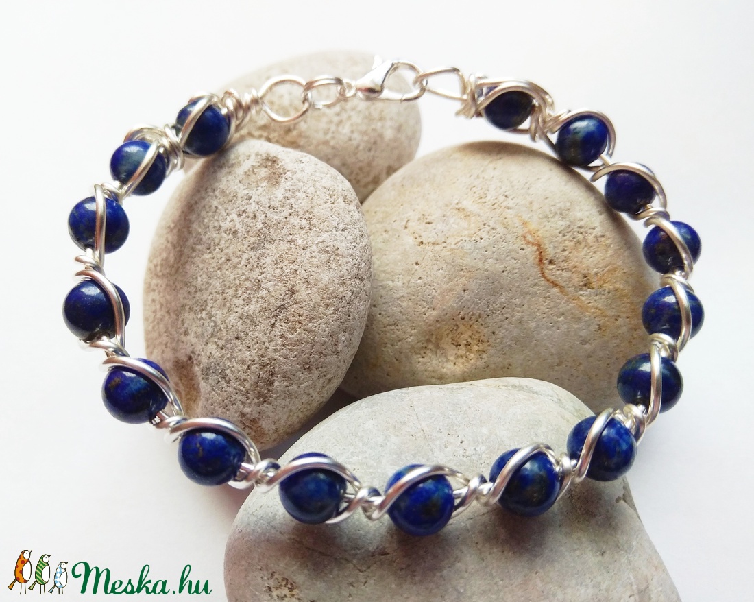 Lapis lazuli karkötő - - Meska.hu Lapis lazuli karkötő - - Meska.hu