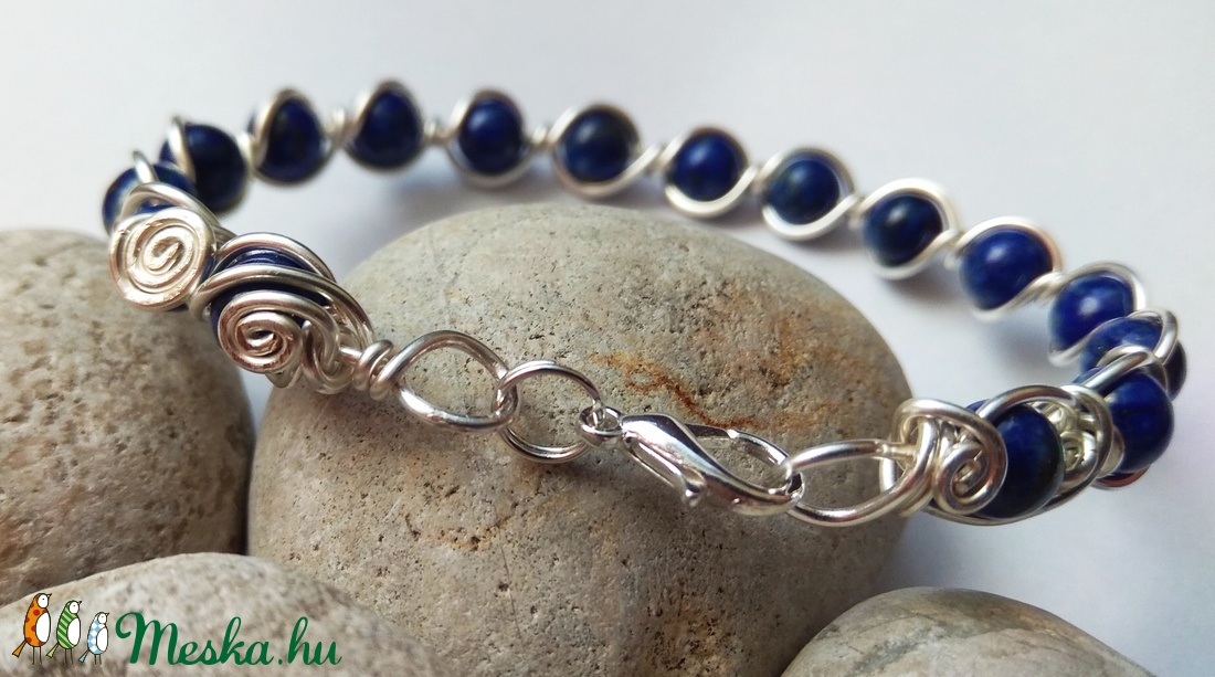 Lapis lazuli karkötő - - Meska.hu Lapis lazuli karkötő - - Meska.hu