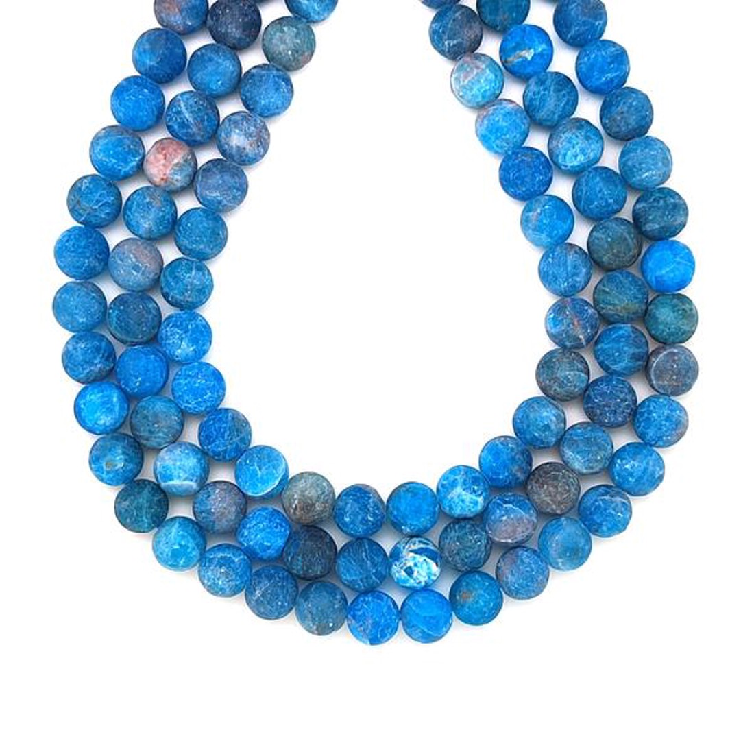 Apatit matt golyó 8mm  ékszerkészítő alapanyag (füzér) - kellékek & szerszámok - ásvány alapanyag - ásványfüzér - Meska.hu