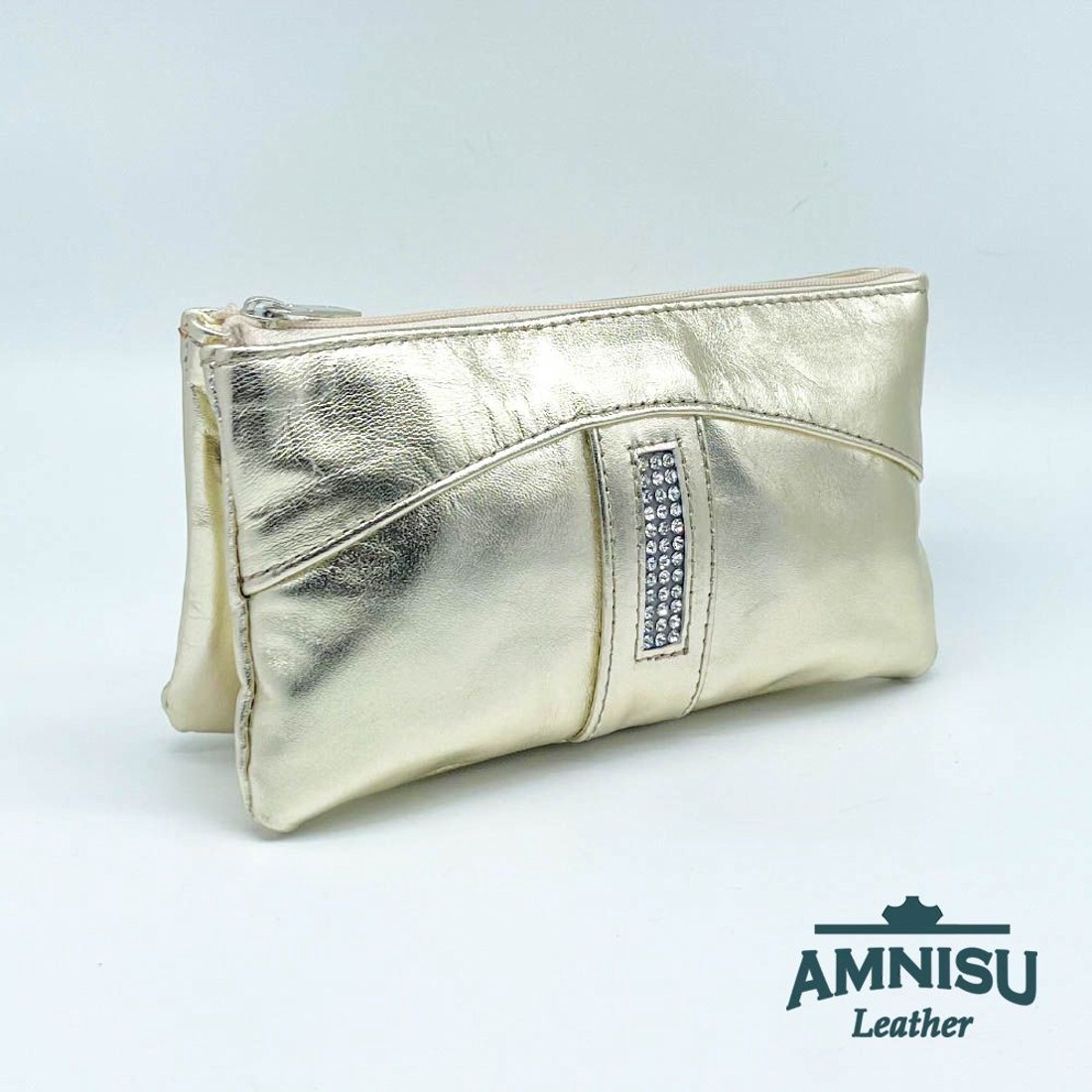 Arany egyenes swarovski köves női pénztárca G2006 - táska & tok - pénztárca & más tok - pénztárca - női pénztárca - Meska.hu