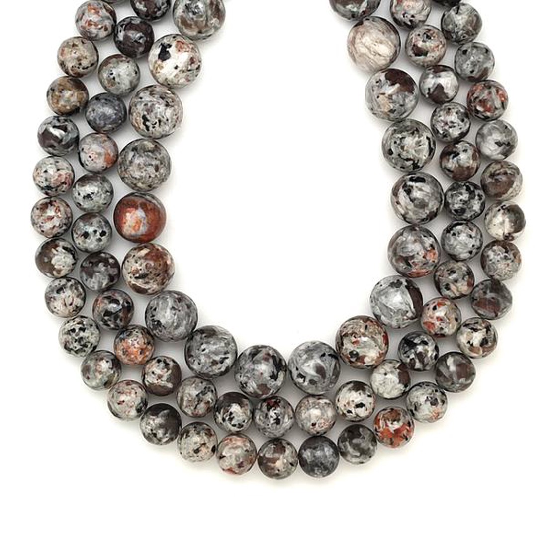 Yooperlit világos golyó 8mm  ékszerkészítő alapanyag (füzér) - kellékek & szerszámok - ásvány alapanyag - ásványfüzér - Meska.hu