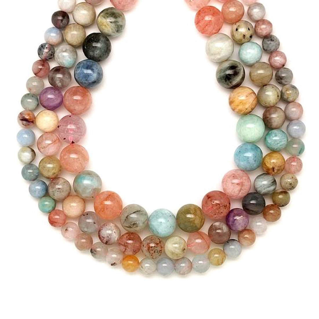 Berill golyó B 10mm  ékszerkészítő alapanyag (füzér) - kellékek & szerszámok - ásvány alapanyag - ásványfüzér - Meska.hu