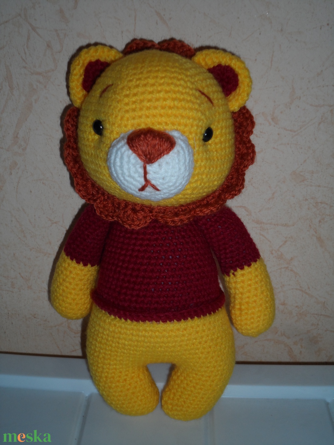 Oroszlán - játék & sport - plüssállat & játékfigura - más figura - Meska.hu