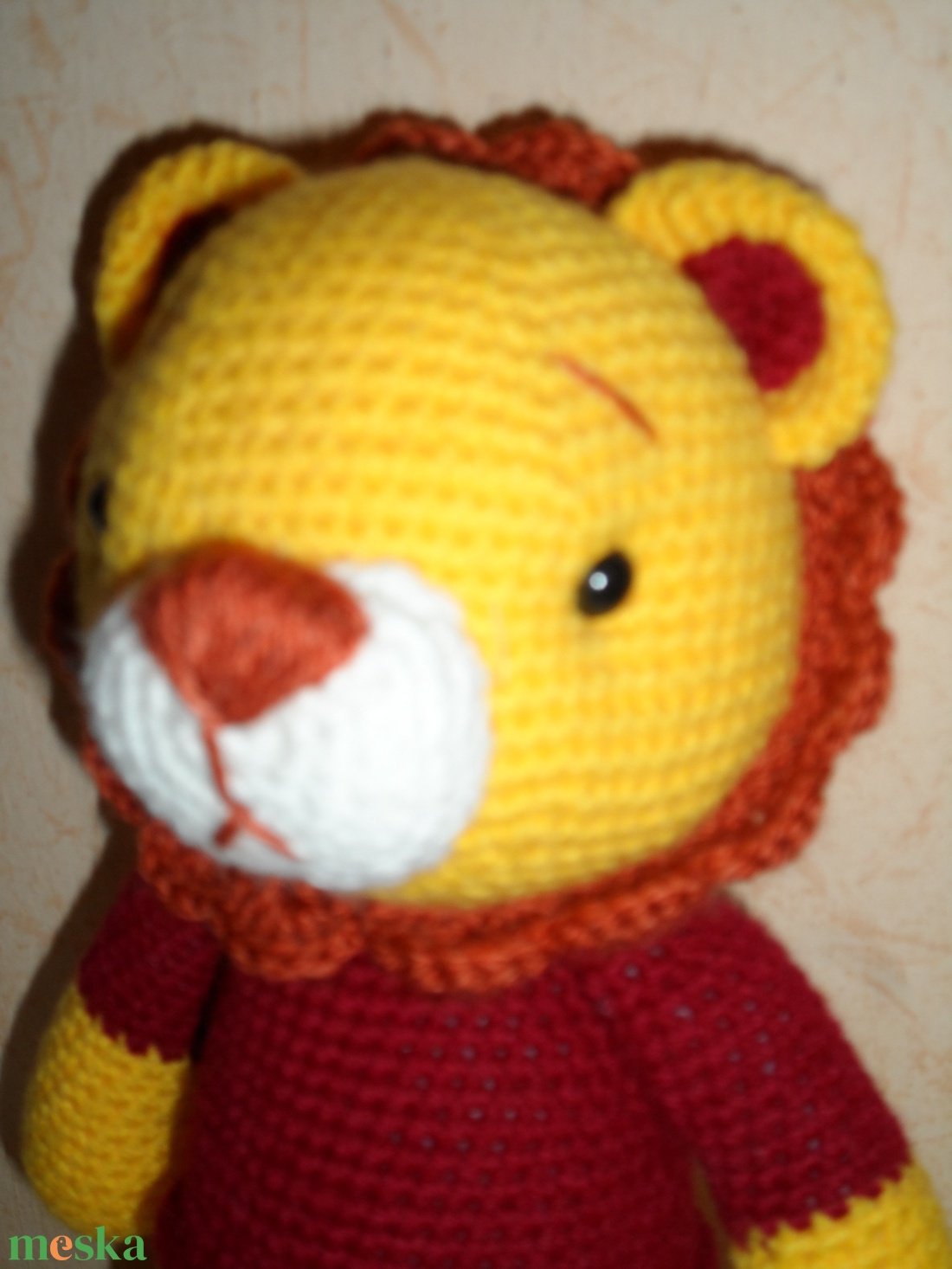 Oroszlán - játék & sport - plüssállat & játékfigura - más figura - Meska.hu