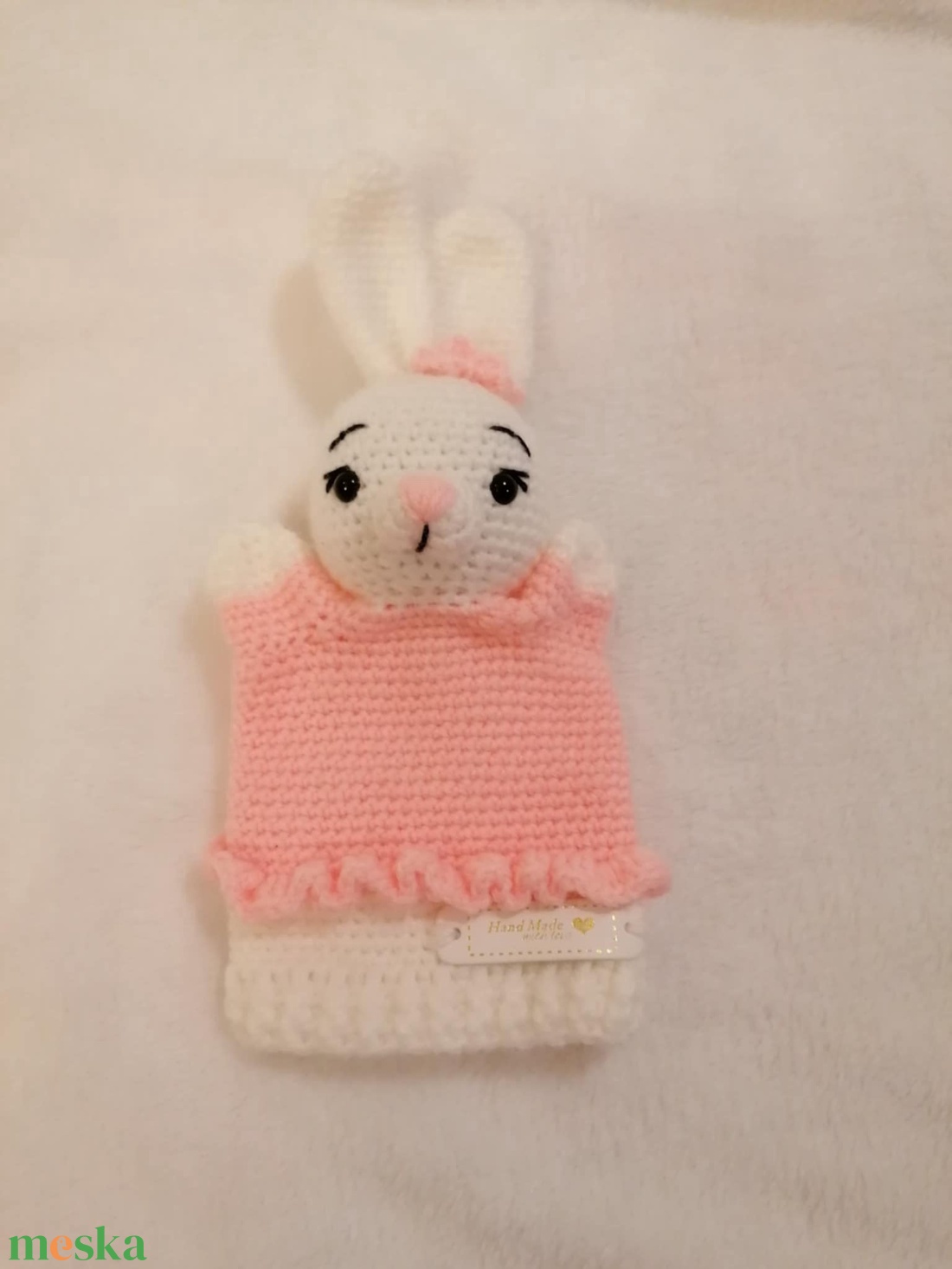 Nyuszi báb - játék & sport - bábok - kesztyűbáb - Meska.hu