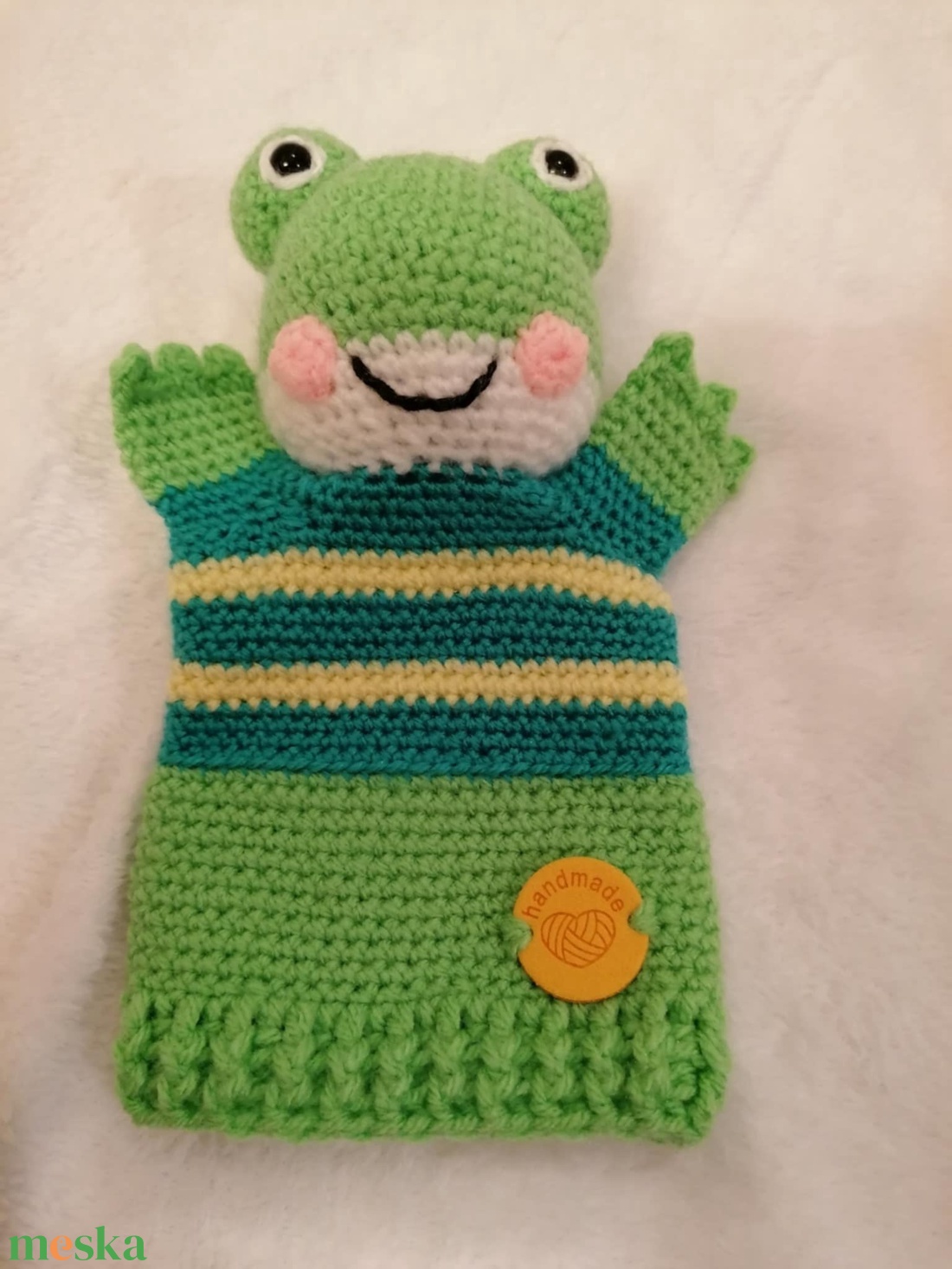 Béka báb - játék & sport - bábok - kesztyűbáb - Meska.hu