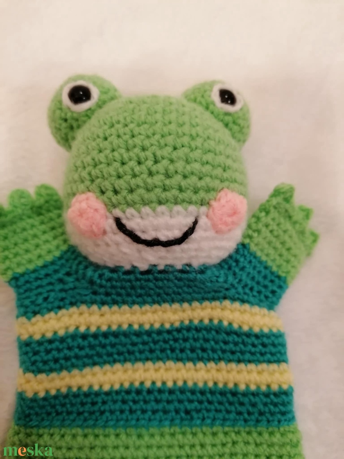 Béka báb - játék & sport - bábok - kesztyűbáb - Meska.hu