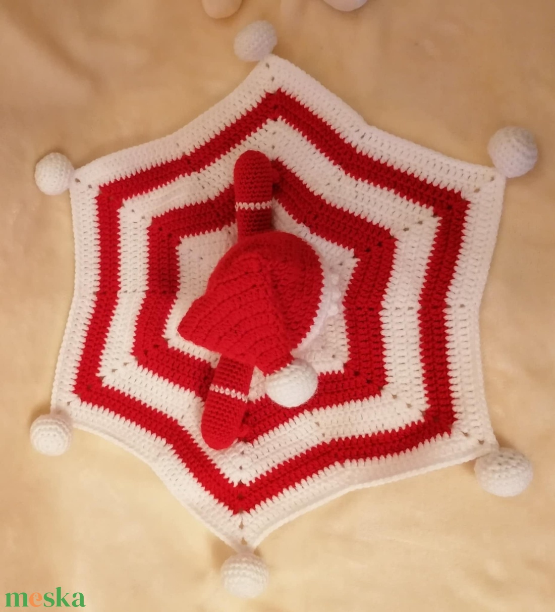 Mikulás szundikendő és báb - játék & sport - 3 éves kor alattiaknak - alvóka & rongyi - Meska.hu