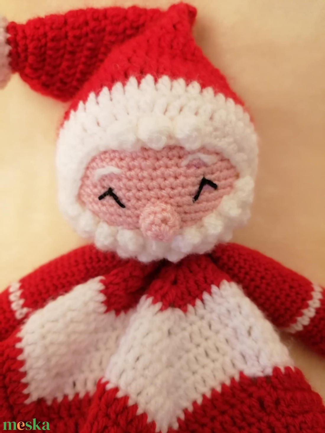 Mikulás szundikendő és báb - játék & sport - 3 éves kor alattiaknak - alvóka & rongyi - Meska.hu