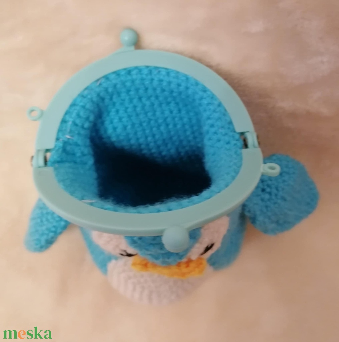 Pingvin pénztárca - játék & sport - plüssállat & játékfigura - más figura - Meska.hu