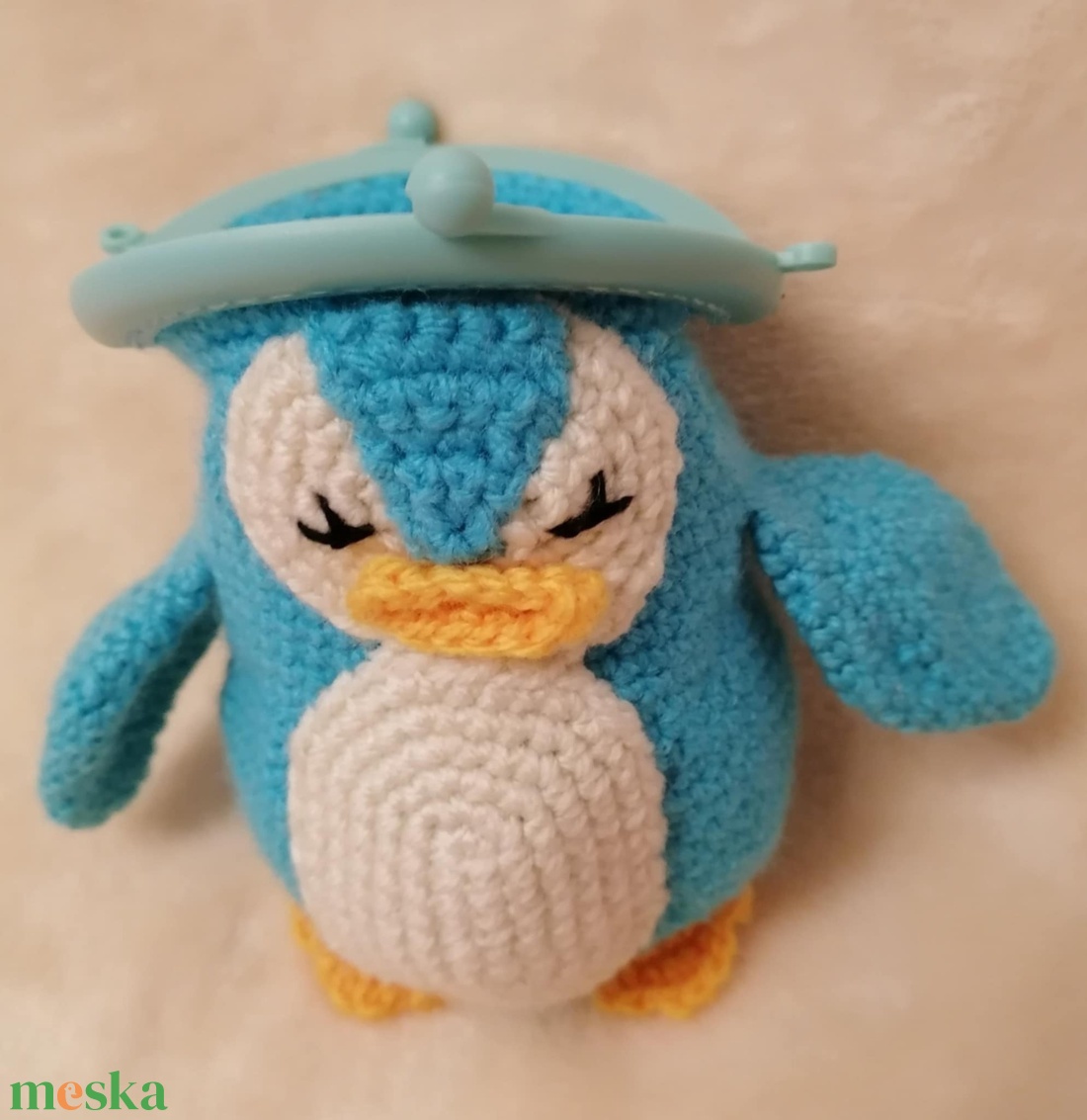 Pingvin pénztárca - játék & sport - plüssállat & játékfigura - más figura - Meska.hu