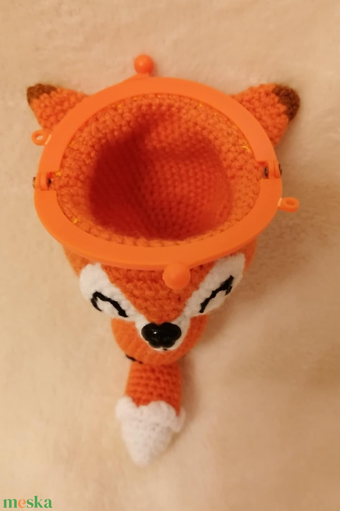 Narancs róka pénztárca - játék & sport - plüssállat & játékfigura - róka - Meska.hu