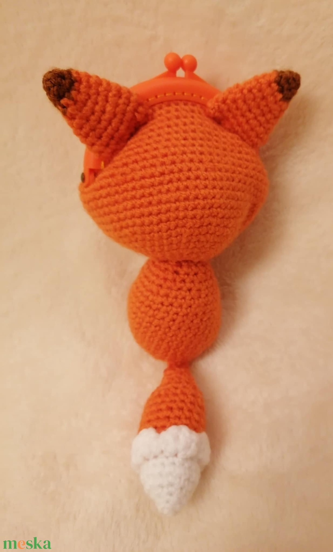 Narancs róka pénztárca - játék & sport - plüssállat & játékfigura - róka - Meska.hu