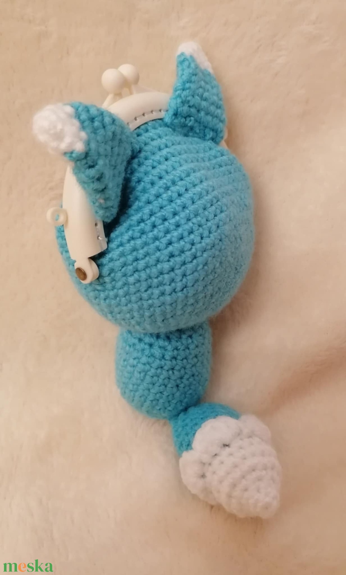 Kékróka pénztárca - játék & sport - plüssállat & játékfigura - róka - Meska.hu