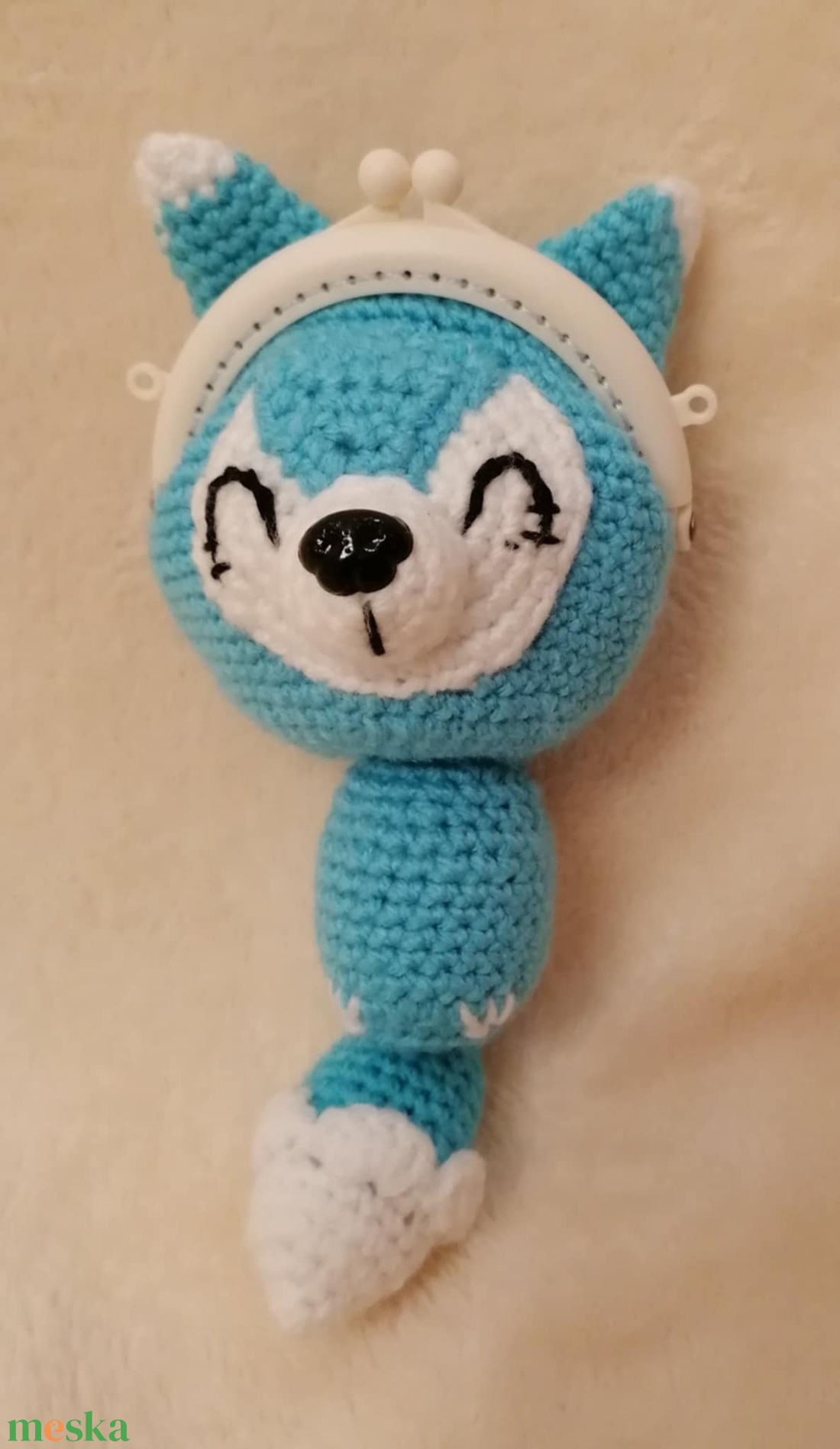 Kékróka pénztárca - játék & sport - plüssállat & játékfigura - róka - Meska.hu