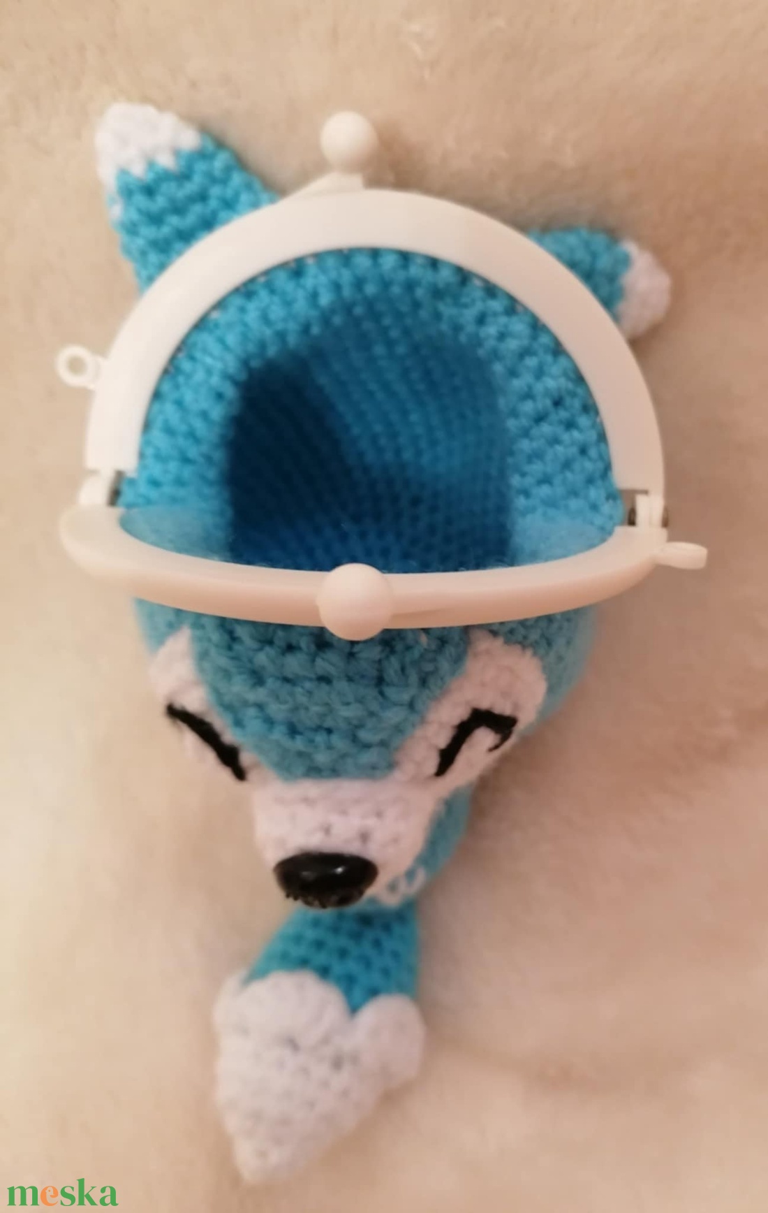 Kékróka pénztárca - játék & sport - plüssállat & játékfigura - róka - Meska.hu