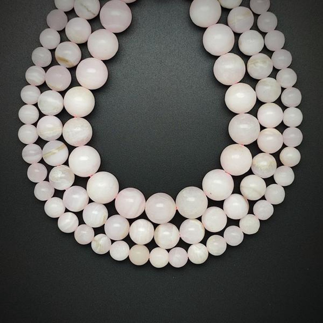 Manganokalcit golyó 12mm ékszerkészítő alapanyag (füzér) - kellékek & szerszámok - ásvány alapanyag - ásványfüzér - Meska.hu