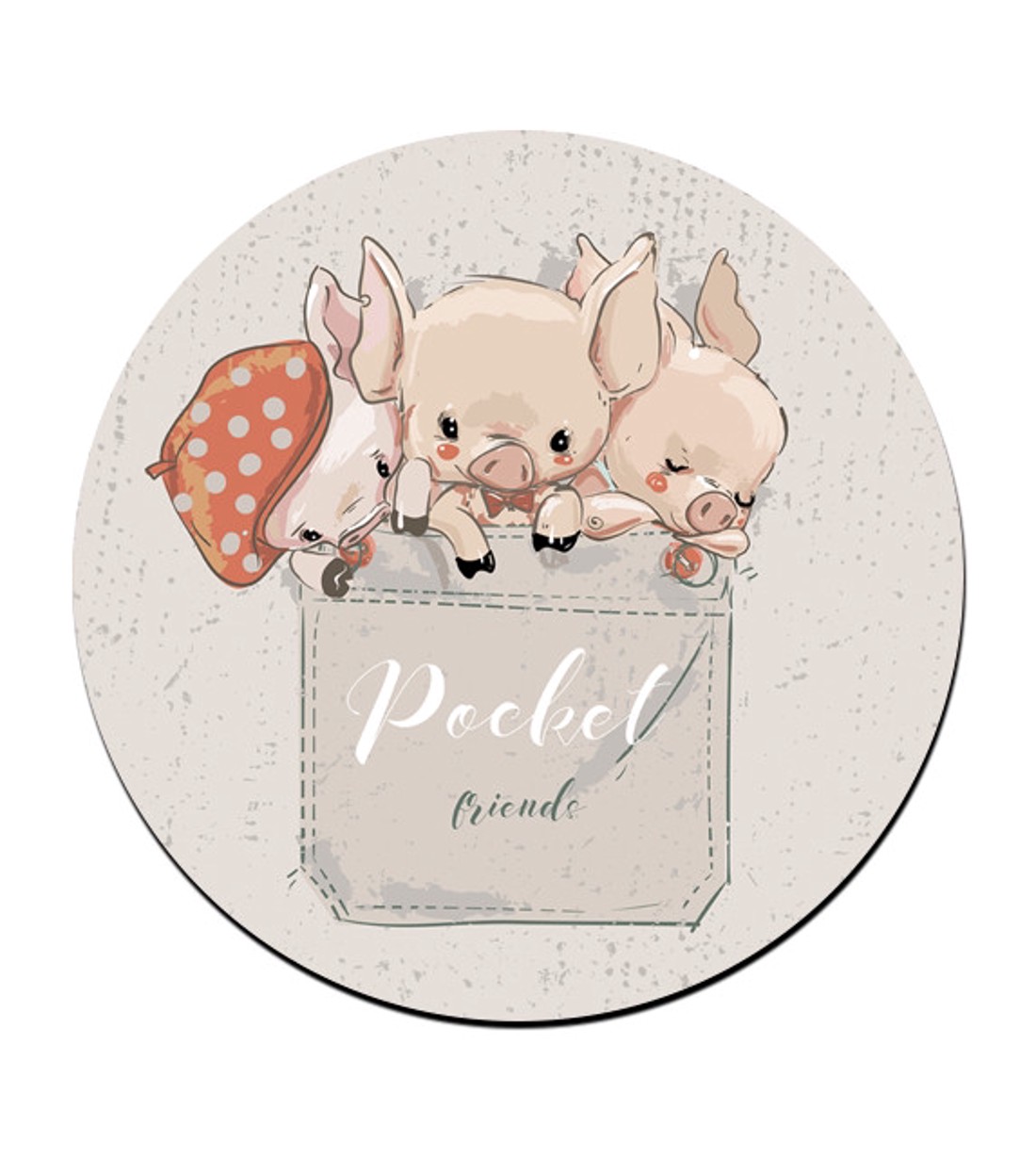 Zsebi malackák mintás bögre alátét -  - Meska.hu