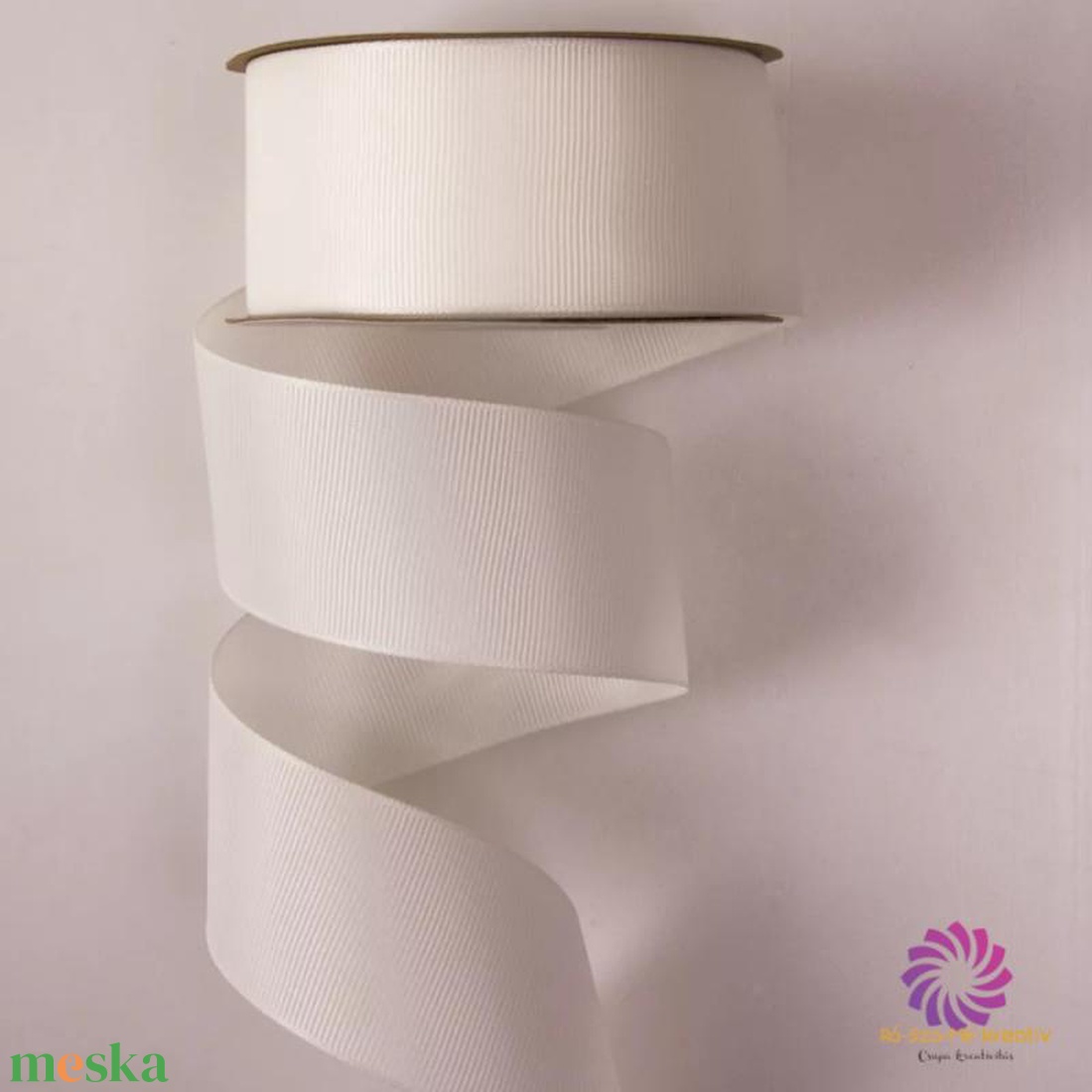 Ripsz szalag 38mmx20m - ecrü - kellékek & szerszámok - dekorációs kellékek - egyéb kellékek - Meska.hu Ripsz szalag 38mmx20m - ecrü - kellékek & szerszámok - dekorációs kellékek - egyéb kellékek - Meska.hu