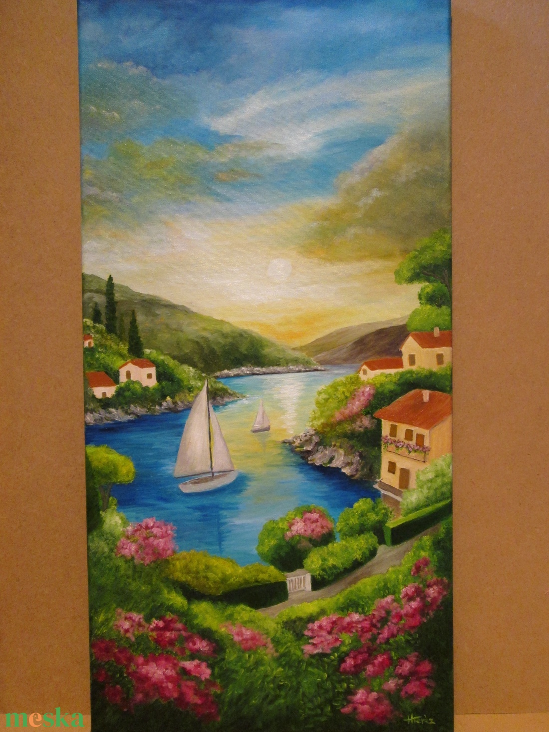 Vihar előtt , Olajfestmény - művészet - festmény - olajfestmény - Meska.hu