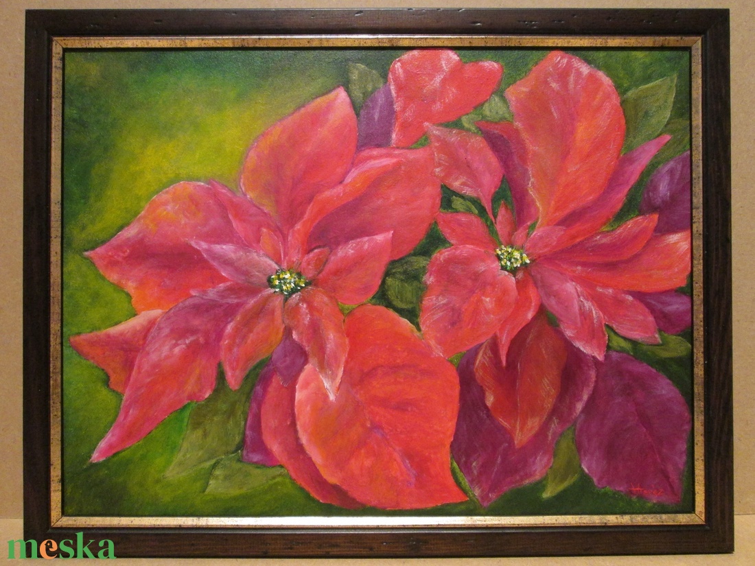 Ünnep , festmény keretben - művészet - festmény - akril - Meska.hu