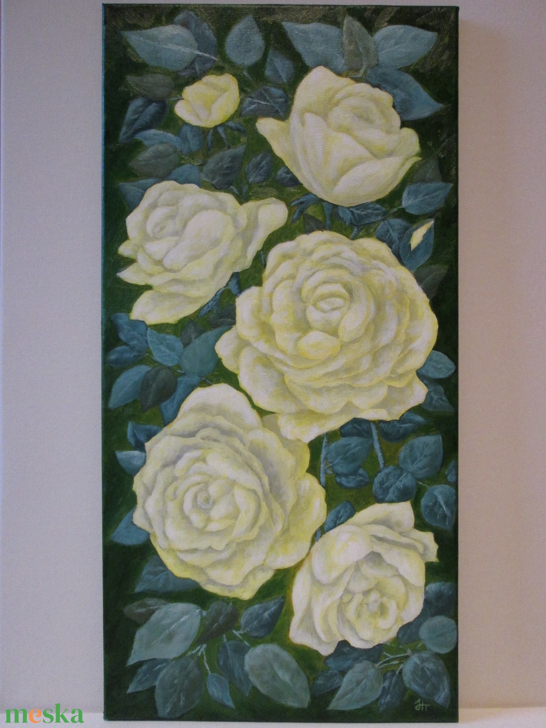 Sárga Rózsák , Olajfestmény - művészet - festmény - olajfestmény - Meska.hu