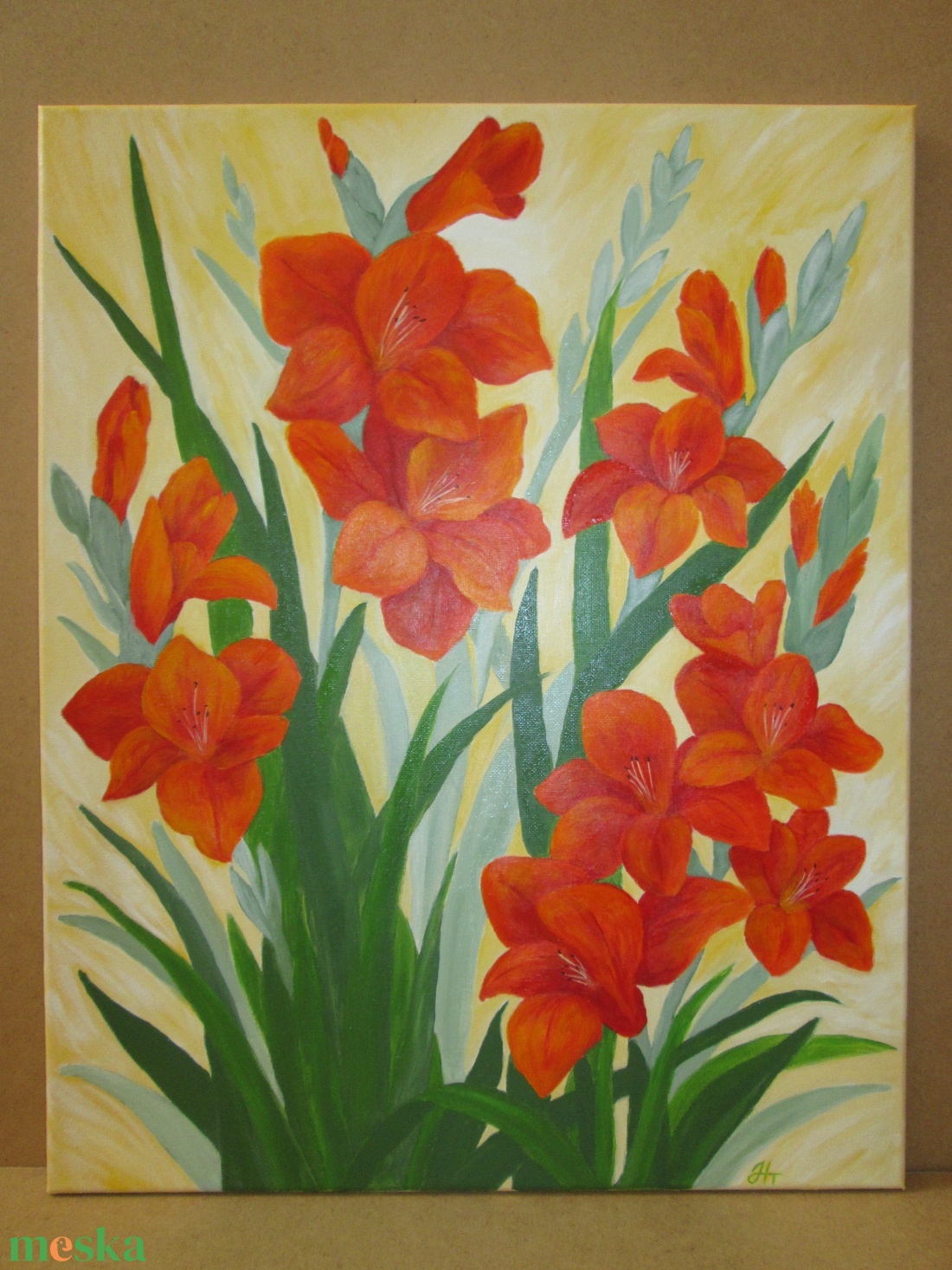 Kardvirágok , Festmény - művészet - festmény - akril - Meska.hu