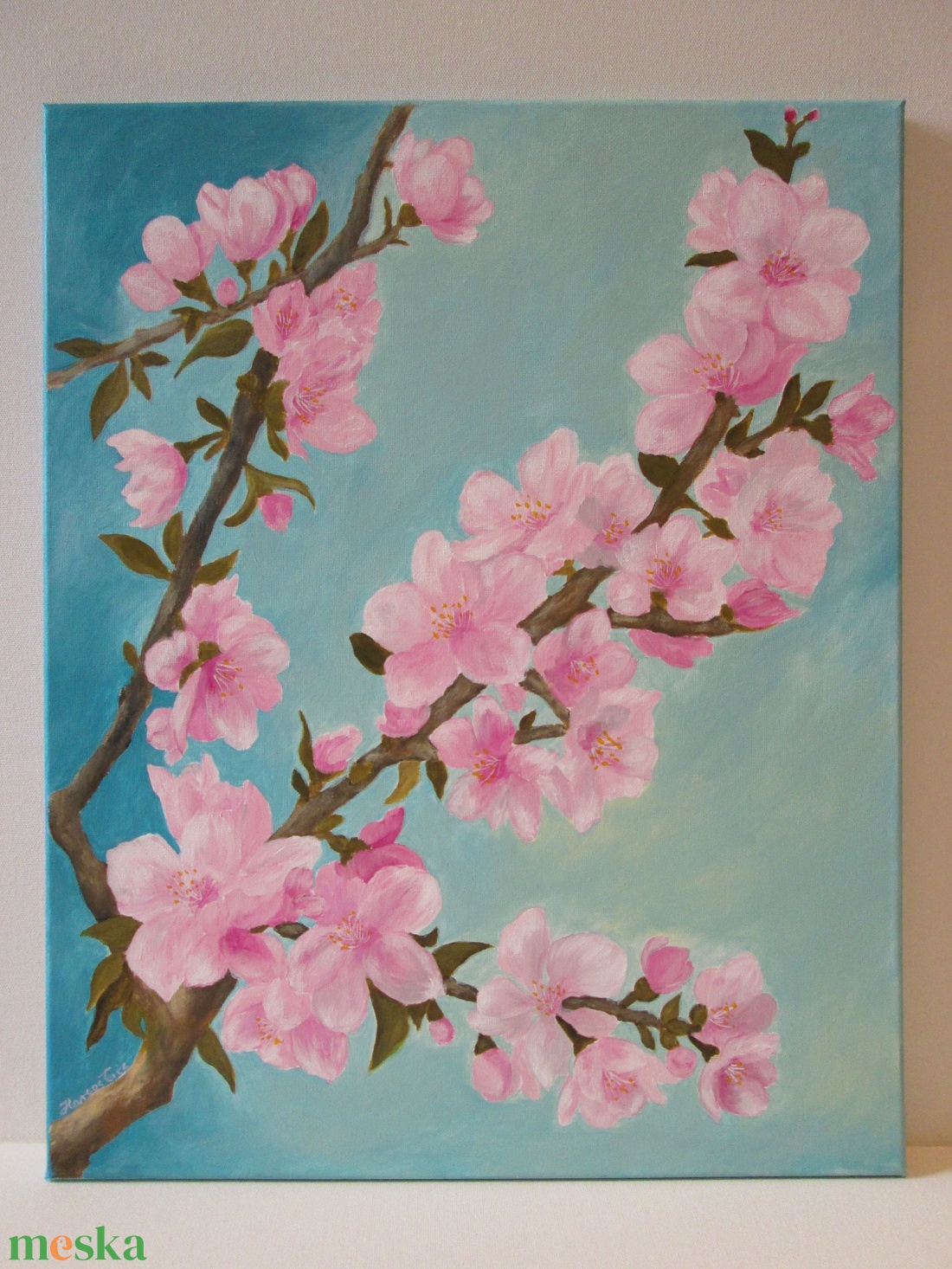 Új tavasz , Festmény - művészet - festmény - akril - Meska.hu